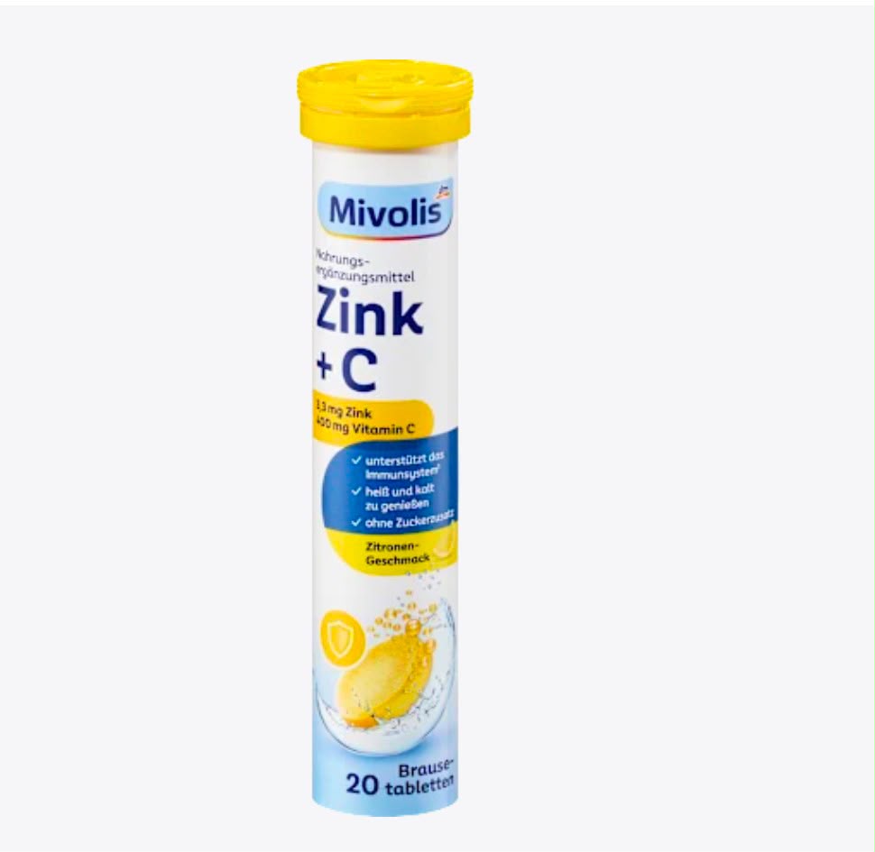 Zinc + Vitamin C Effervescent Tablets