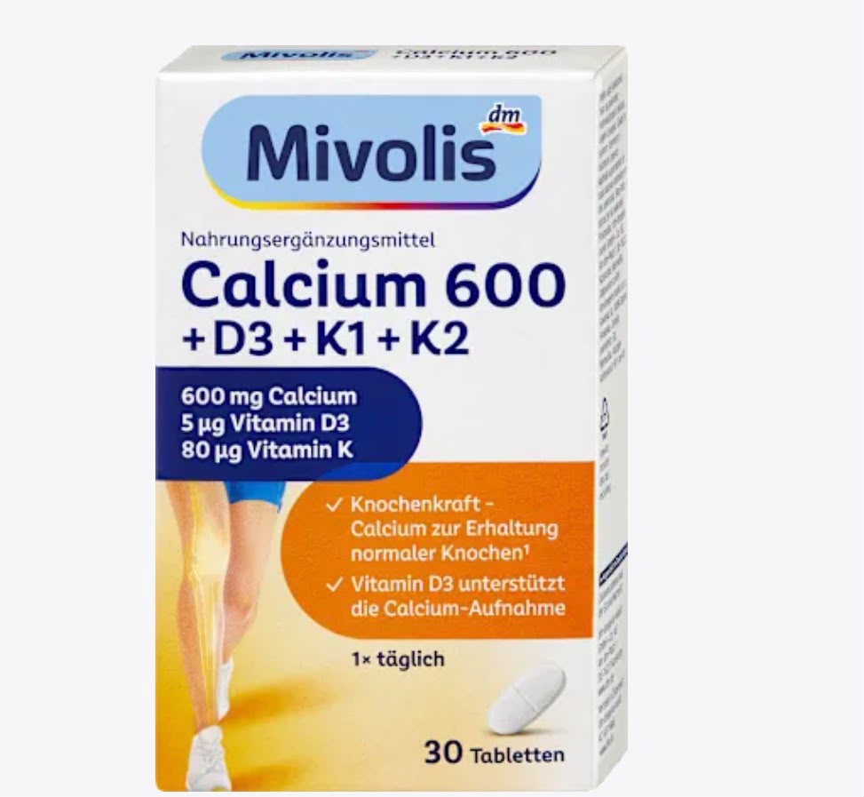 Calcium 600 + D3 + K1 + K2 Tablets