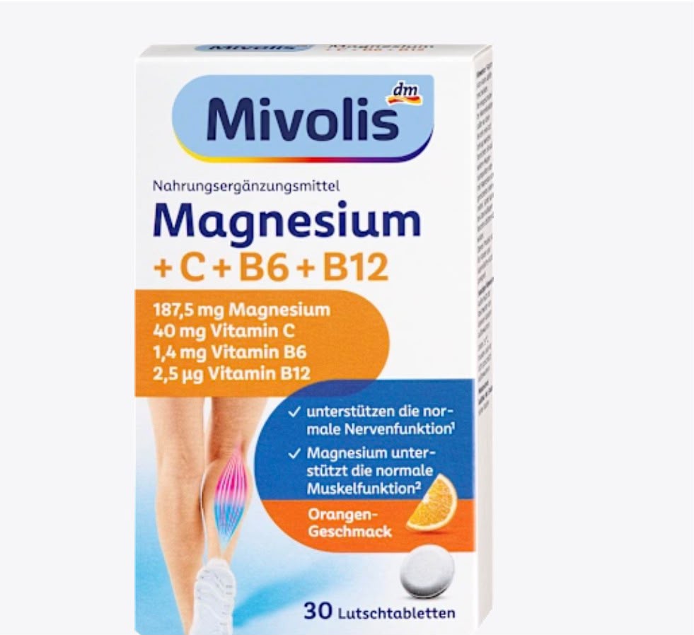 Magnesium + Vitamin C + B6 + B12 Lozenges
